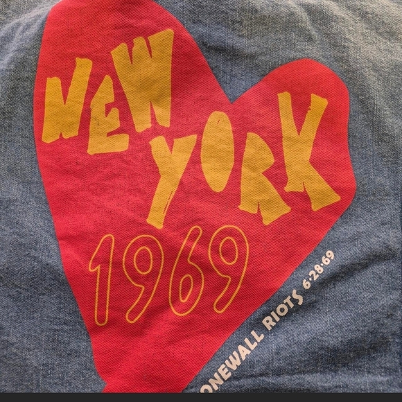 Denim Jacket with Red Heart Graphic - Picture 8 of 8